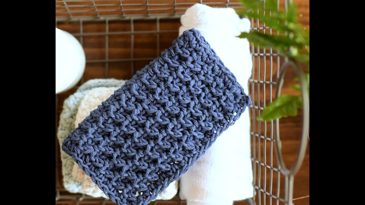 Crocheted Textured Stitch & Hostess Washcloth