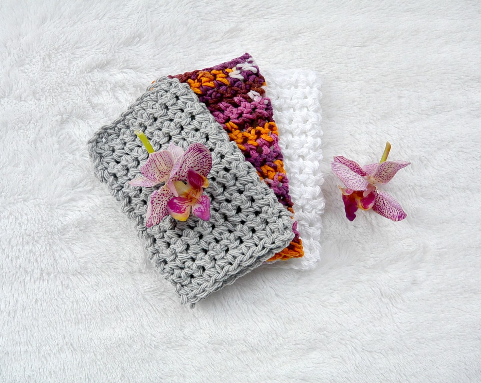 Basic Beginner Easy Crochet Washcloth Pattern – Mama In A Stitch