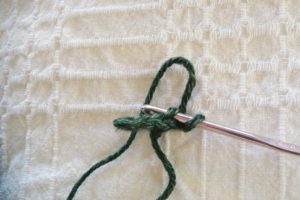 Crochet in the back loop. Same as single crochet, but you put your hook through the back loop only.