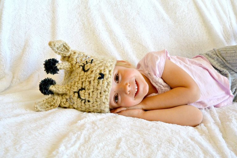 Easy Crochet Giraffe Hat