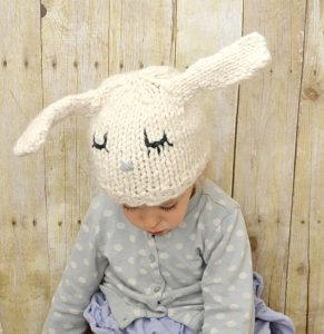 Knit Bunny Hat 2