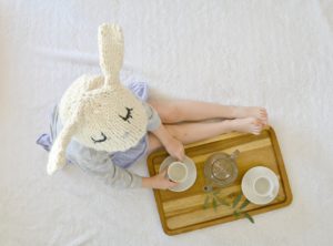 Knit Bunny Hat 5