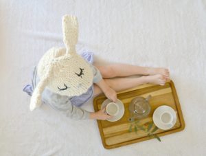 Knit bunny hat 6