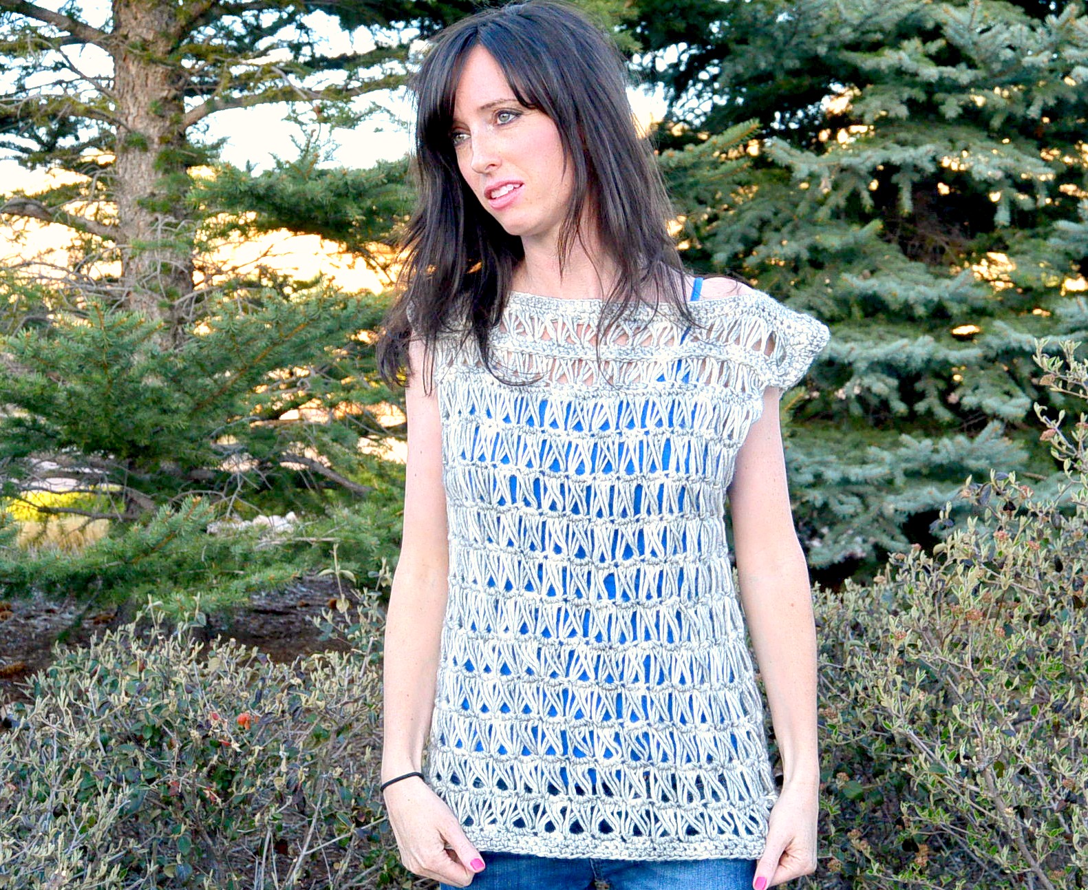 Broomstick Lace Crochet Top – Mama In A Stitch