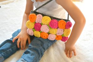 Easy Rose Crochet Purse