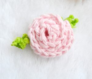 Pink Crochet Deco Rose Pattern