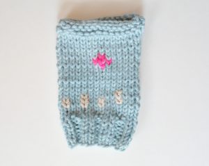 beginner knit spring fingerless gloves