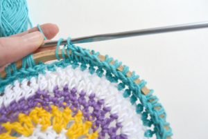 Attaching Mandala to Hoop