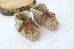 Beginner Knit Mocassin Booties