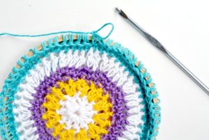 Crochet Mandala Hanging on Hoop
