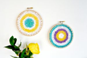 Easy Crochet Mandala Hoops