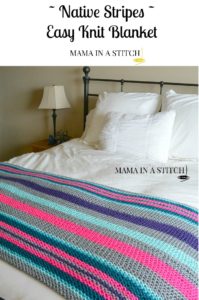Easy Stripes Knit Blanket