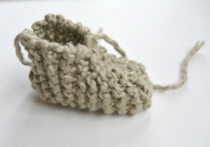 Knit Baby Bootie