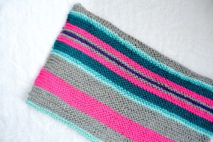 Native Stripes Easy Knit Blanket