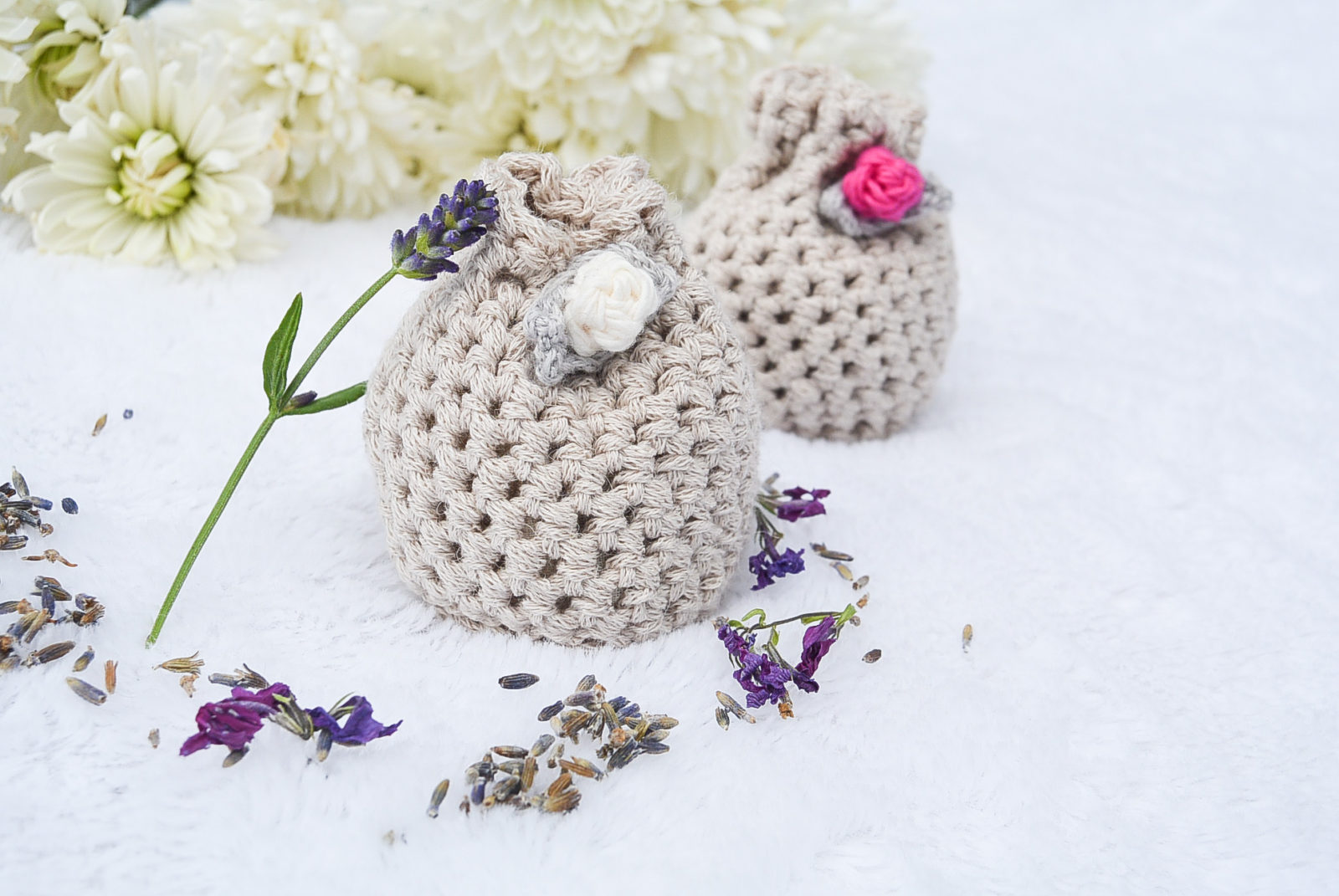 Lovely Lavender Crochet Sachets