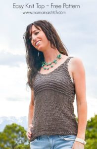 Easy Knit Tank - Free Pattern