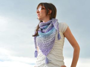 Easy Knit Scarf Shawl