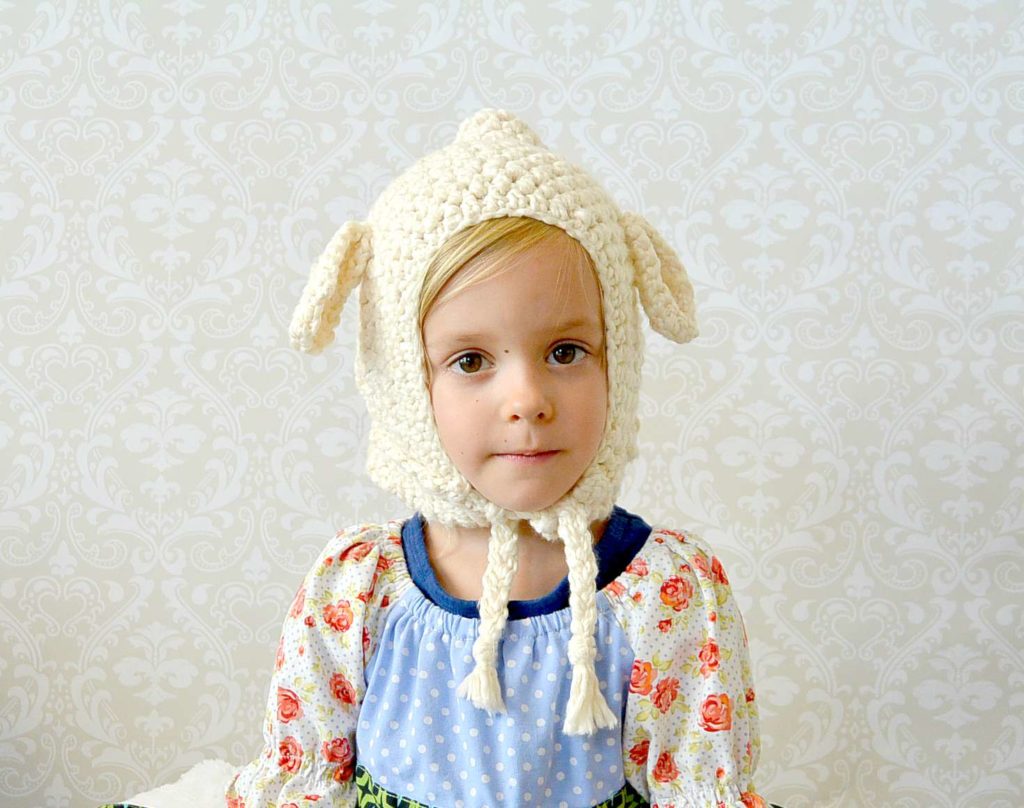 Vintage Style Lamb Hat Toddler Crochet Lamb Hat Mama In A Stitch