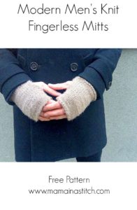 Mens Knit Mitts