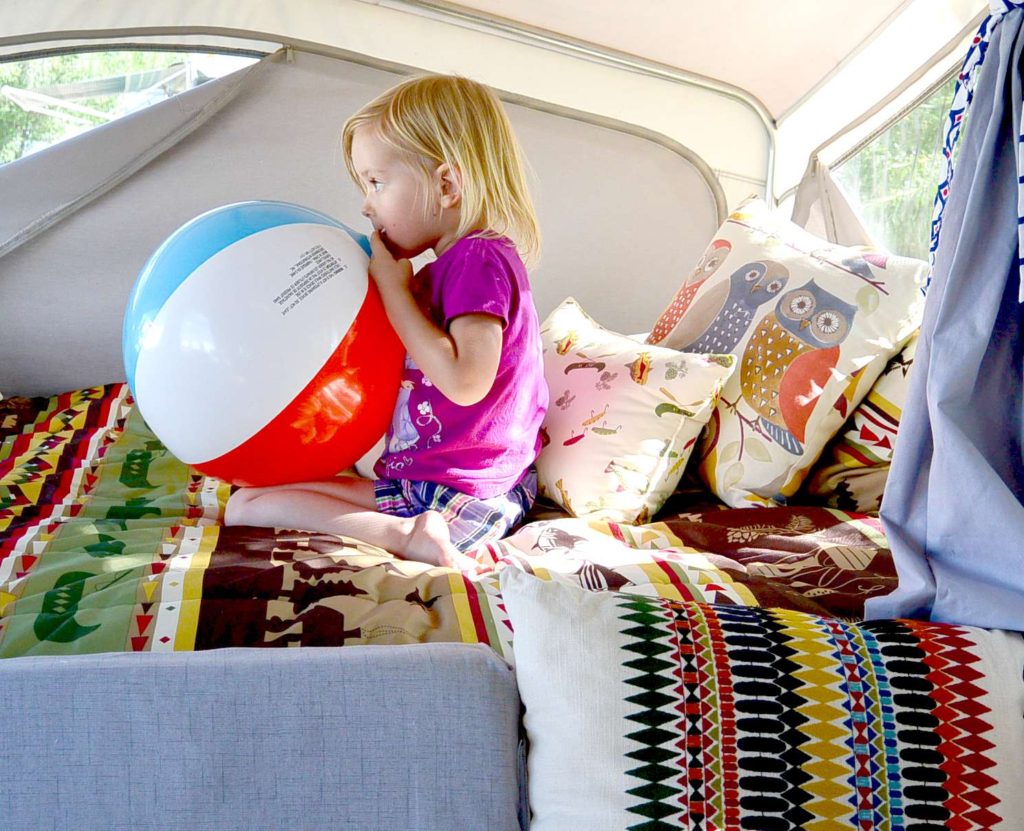 Pop up camper beds