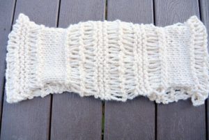 Chunky Knit Pattern Scarf