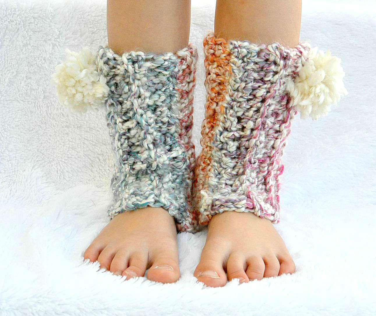 Snow Flurry Leg Warmers - Beginner Crochet Pattern - ANY SIZE