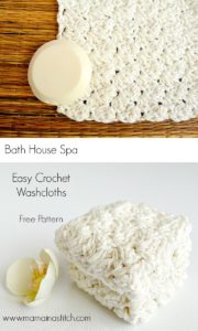 Easy Crochet Spa Washcloths