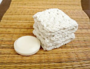 Picot Cotton Crochet Washcloth