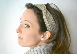 Fisherman Stitch Knit Headband