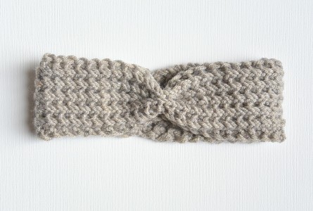 Fishermans Rib Knit Headband Downton Abby