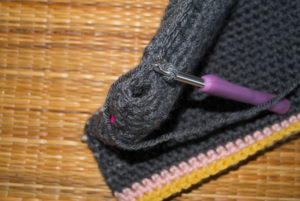 Tapestry Crochet Bag Seam