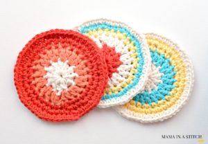 Crochet Coasters Easy Round Pattern