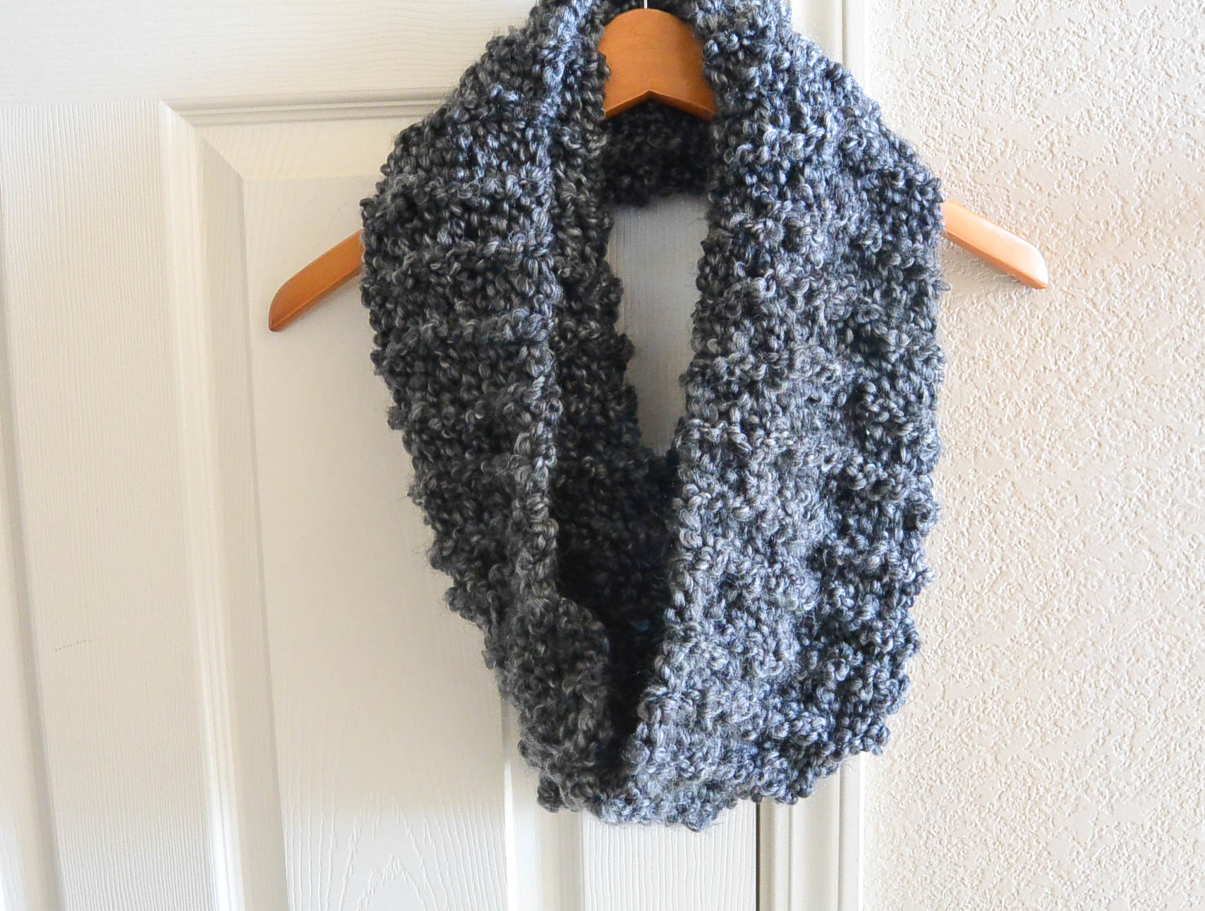 Tall Eiffel Cowl Beginner Knitting Pattern Mama In A Stitch