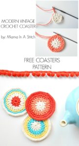 Free Pattern for Round Crochet Coasters