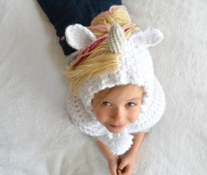 Crochet Unicorn Hat - Hood