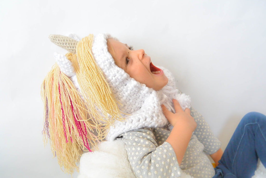 Crochet Unicorn Hat or Hood