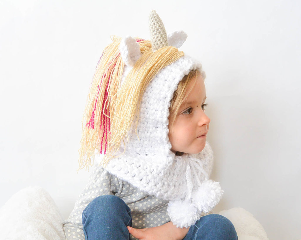 Crochet Unicorn Hood Pattern