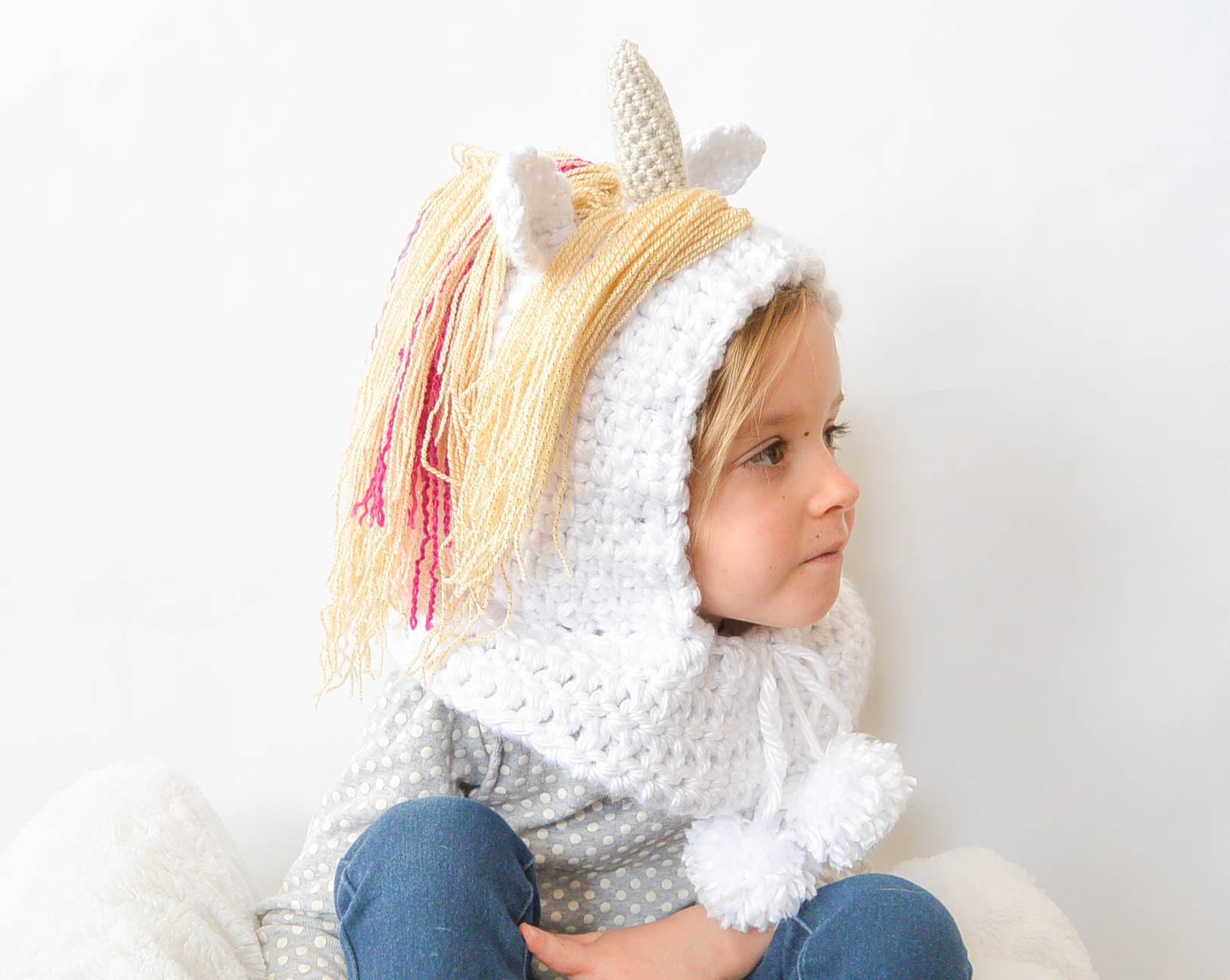 Toddler Magical Unicorn Crochet Hood Pattern Mama In A Stitch