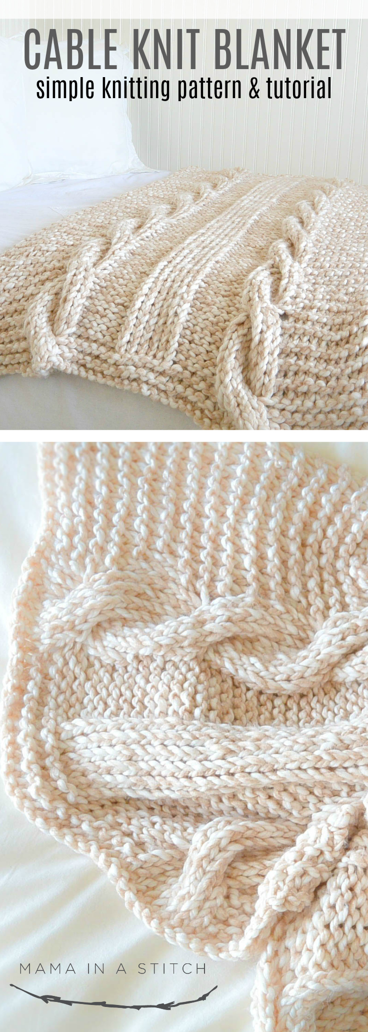 Quick knit blanket pattern free