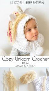 Free Crochet Pattern for Unicorn Hood