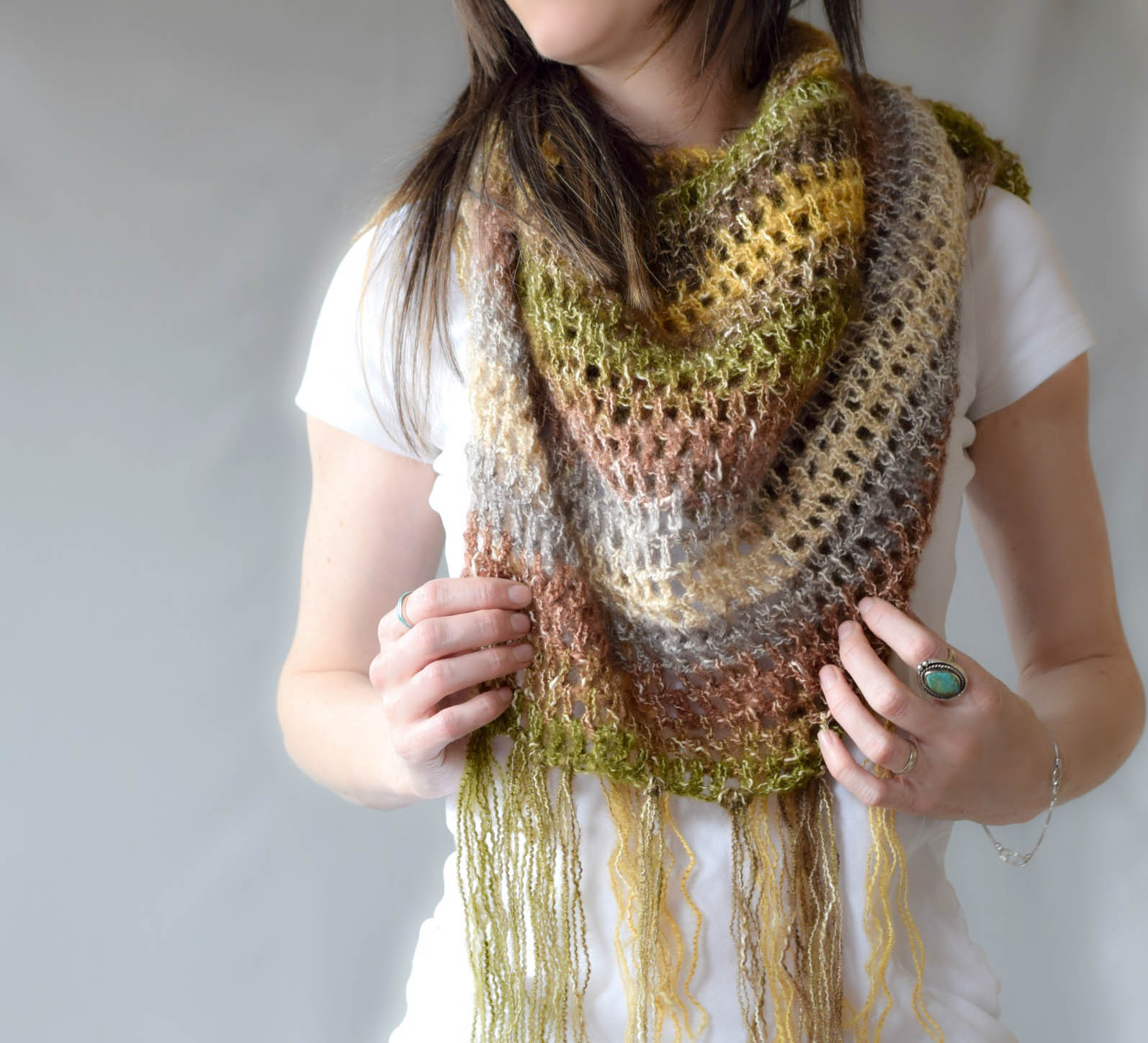 One Skein Crochet quot;Boho Shawlquot; Pattern – Mama In A Stitch