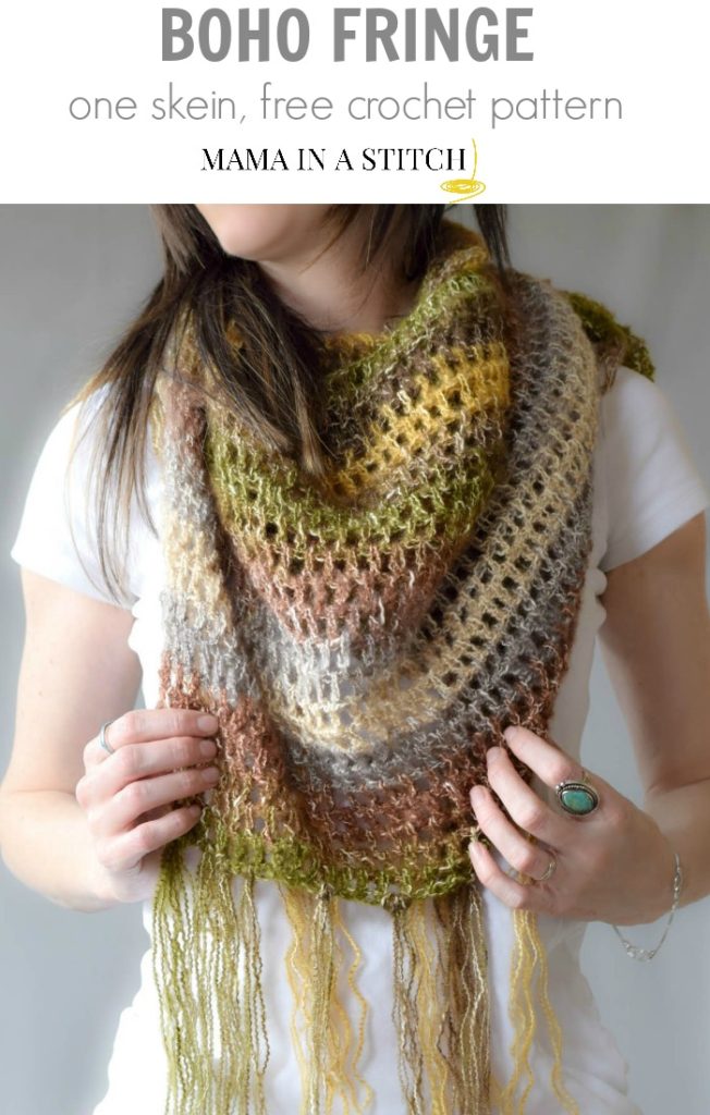 One Skein Easy Crochet Free Pattern Scarf