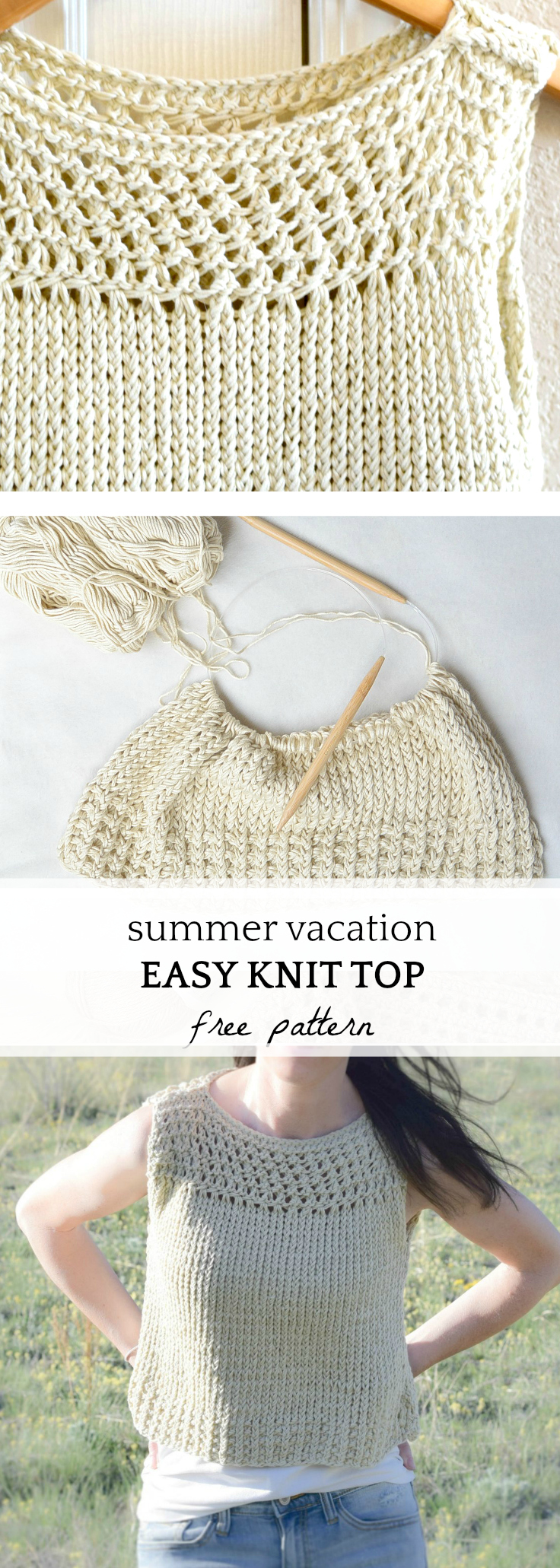 Summer Vacation Knit Top Pattern Mama In A Stitch