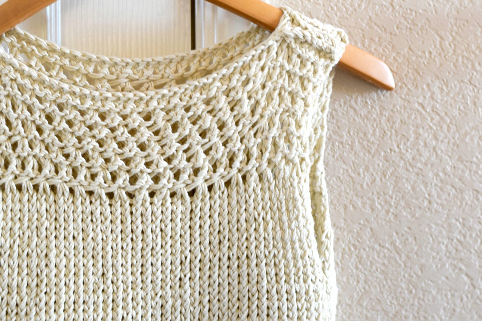 Easy Knit Summer Tops Pattern Mesh