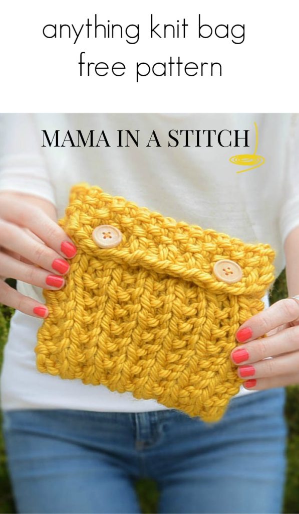 easy knit bag free pattern