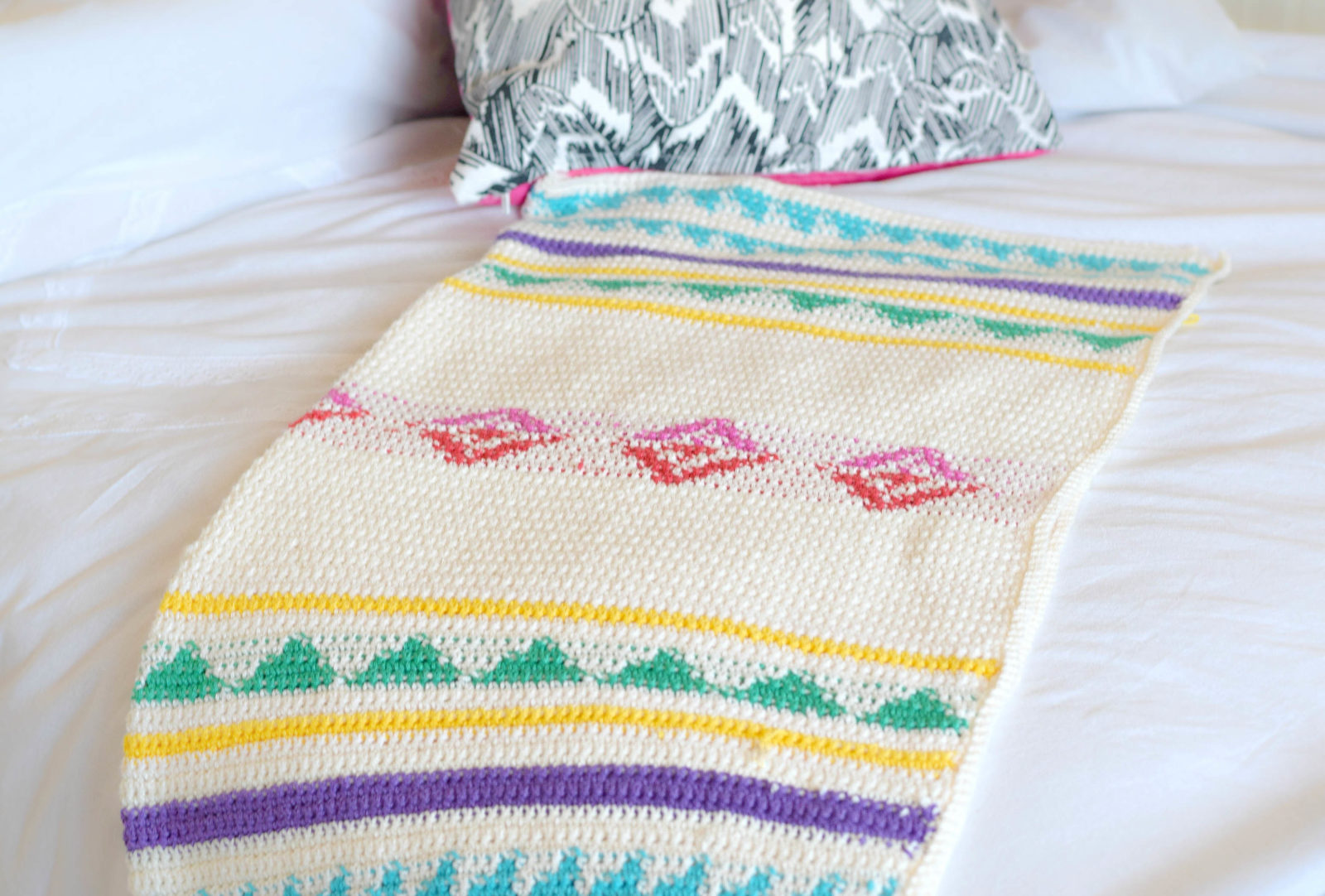 Modern Camp Crochet Blanket Pattern