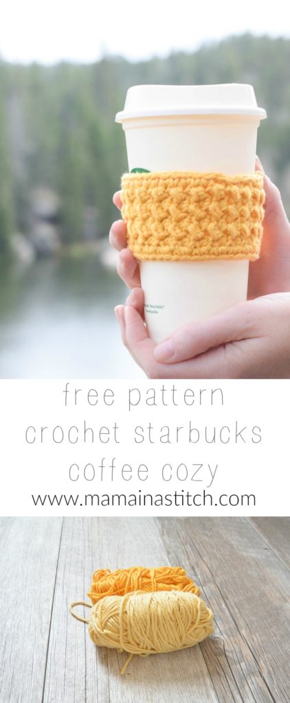 Coffee Cup Cozy Free Crochet PAttern