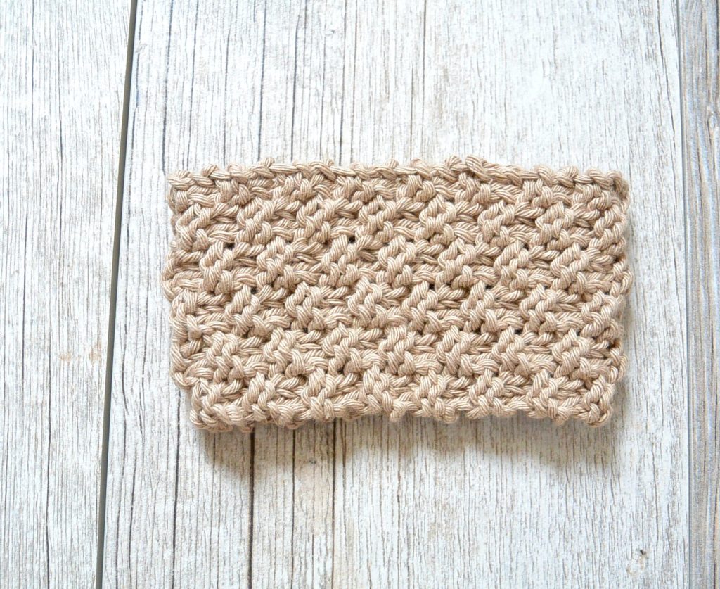 Knit Coffee Cozy Free Pattern