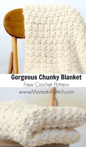 Free Crochet Pattern Chunky Blanket