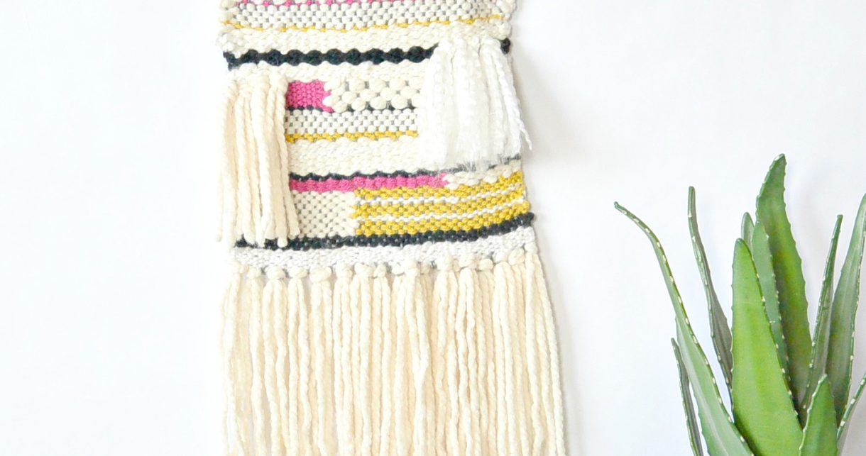6. Lovely Lap Loom and Stick Wall Art